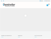 Tablet Screenshot of demirellermadencilik.com